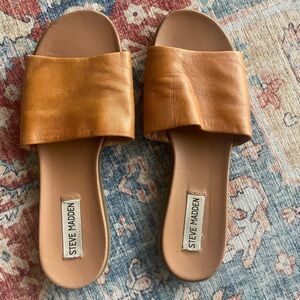 Steve Madden Leather Slides